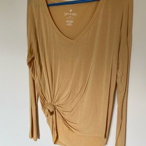 yellow american eagle long sleeve